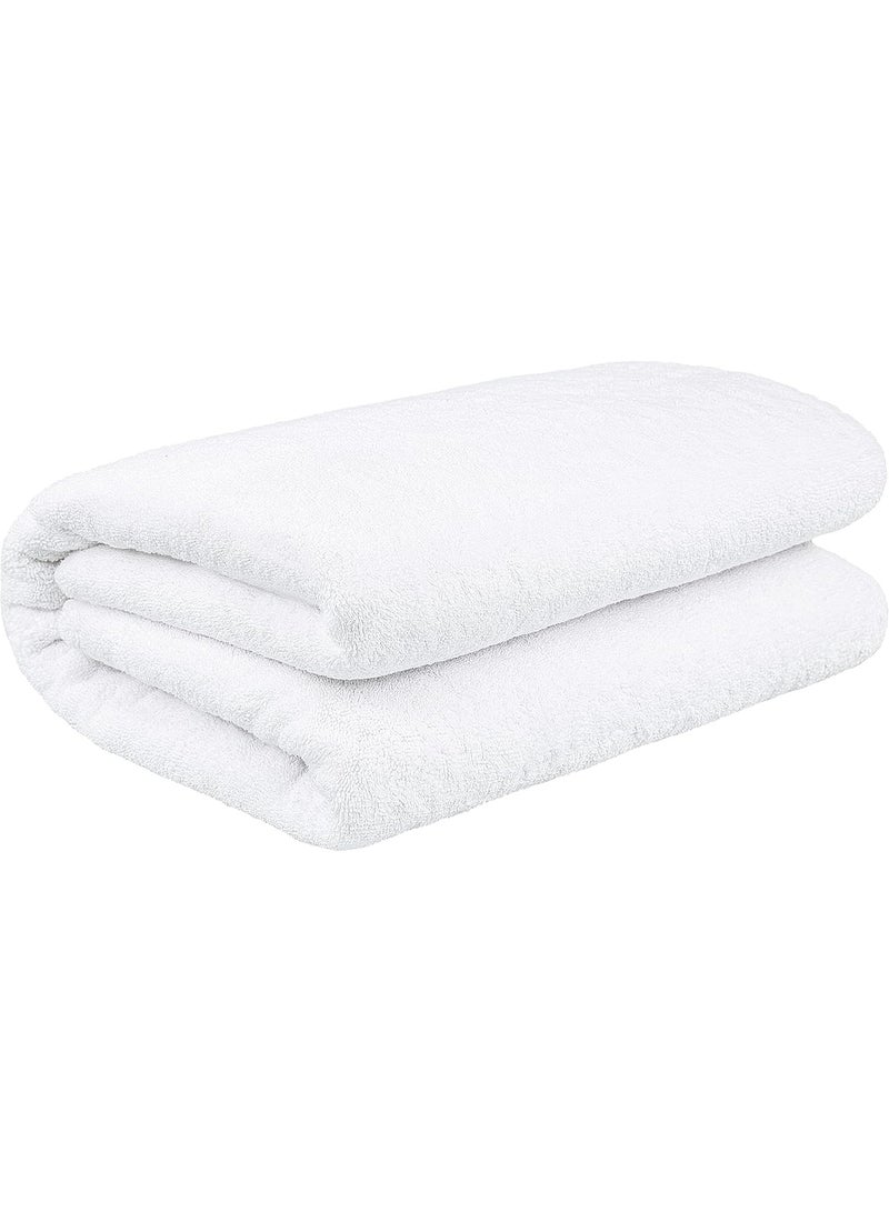 Oversized Bath Sheet, 100% Cotton 40x80 Clearance Bath Towel Sheet, Jumbo Large Bath Towel for Bathroom, White Bath Sheet - Image 3